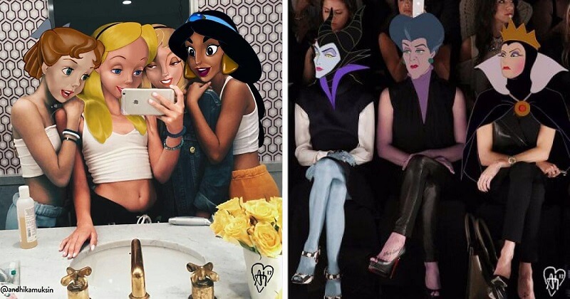 Artist Photoshops Disney Characters Into Celebrity Pics And It S