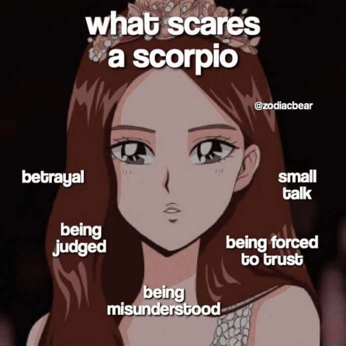 scorpio biggest fear