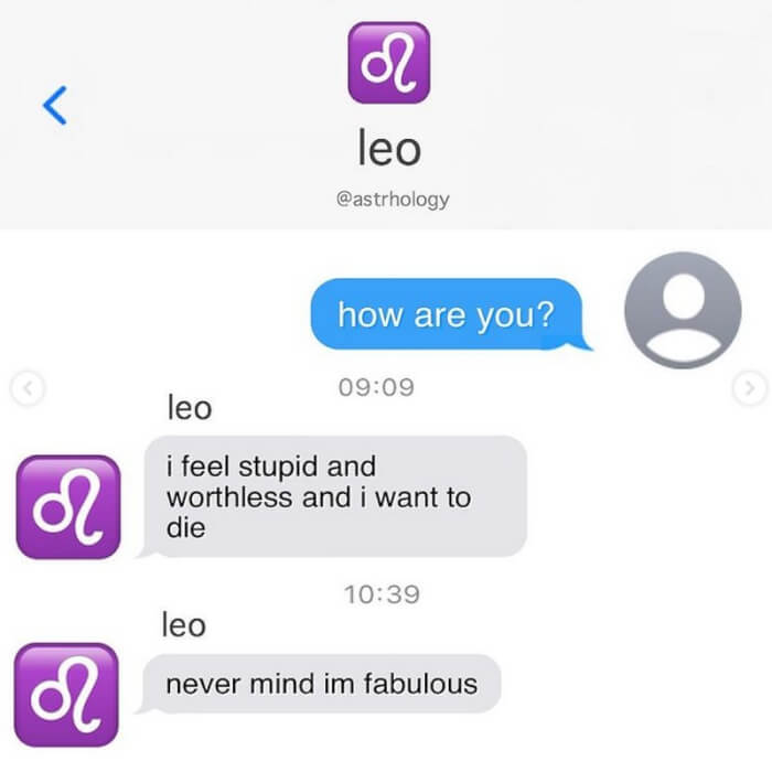 leo man not texting back