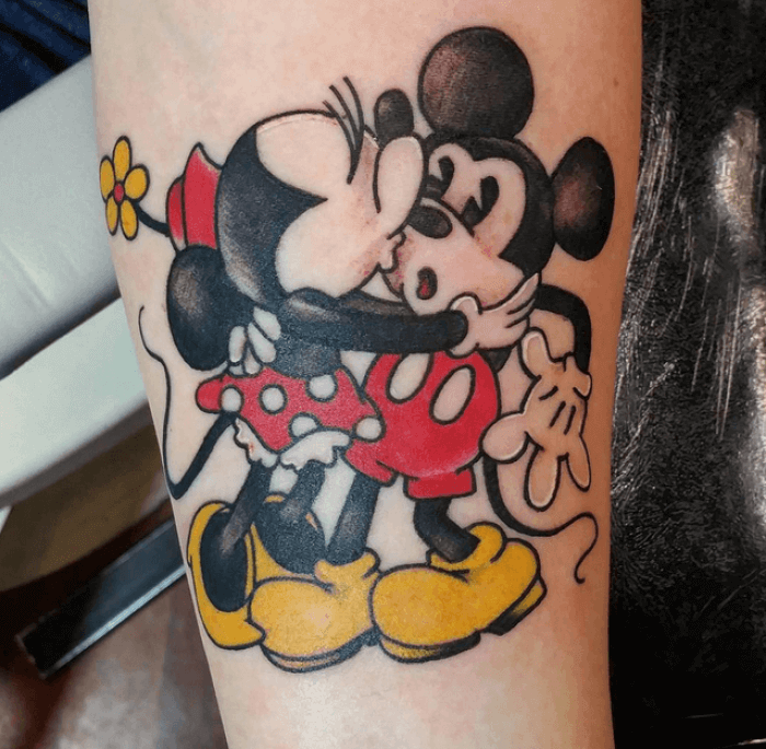 Micky and Minnie tattoo
