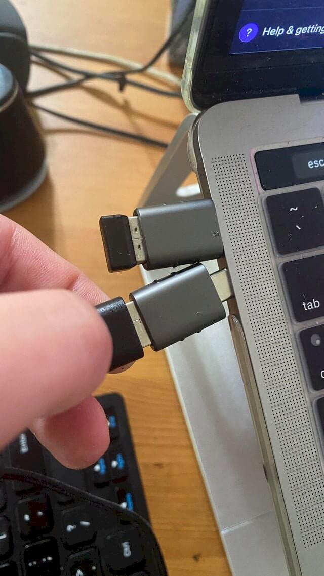 "Can’t fit two USB adaptors for my USB-C-only Mac at the same time"