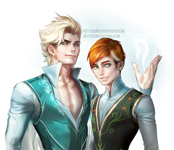 Elsa and Anna - the ice bros