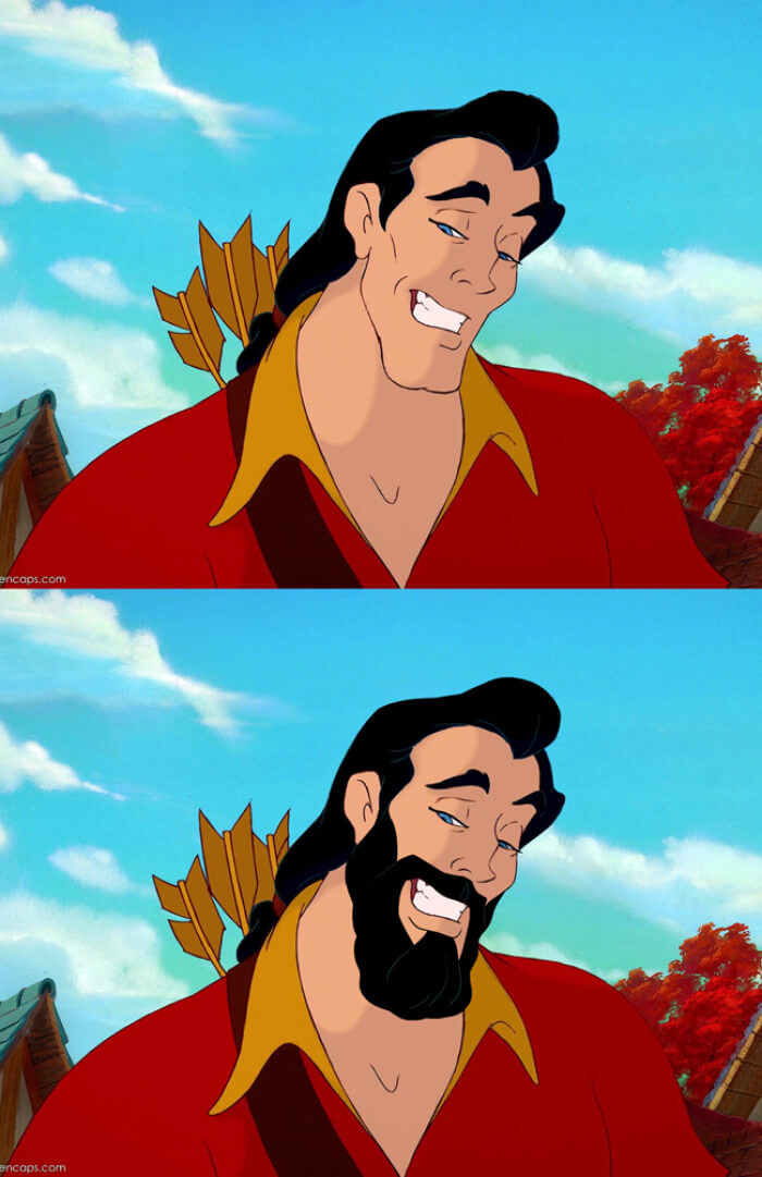disney characters with beards