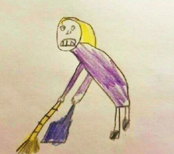 21 Funny Kids Drawings That Won't Be Going On The Fridge