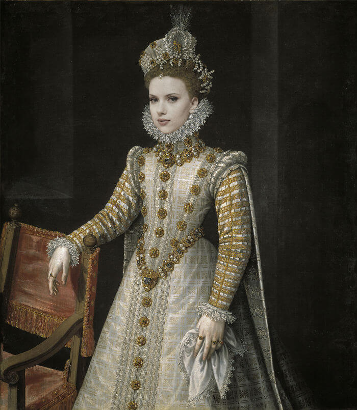 Renaissance classical paintings, Scarlett Johansson
