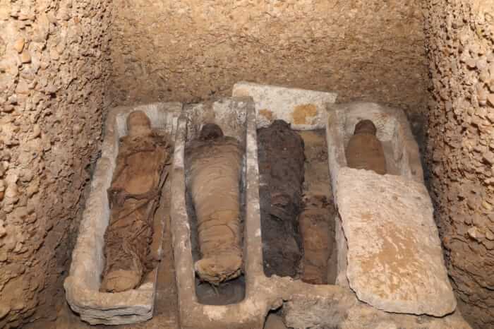 Mummy-Filled Burial Chambers, Mummy-Filled Burial Chambers Discovered In Egypt’s Minya