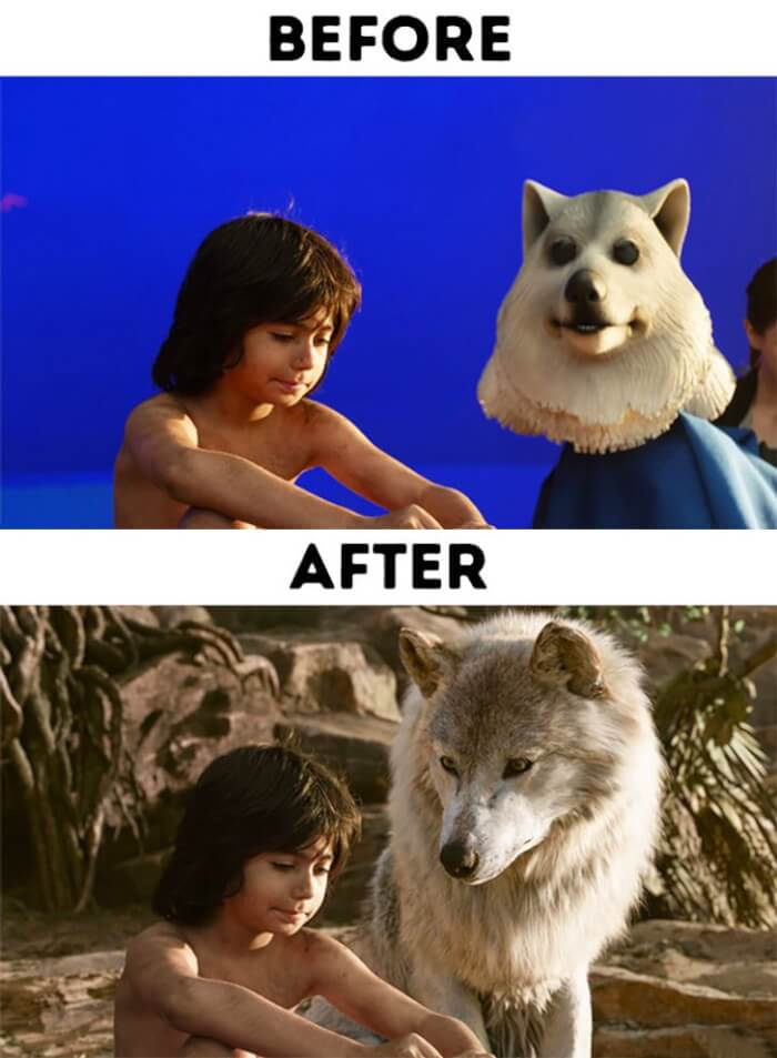 Impressive Movies Scenes Before And After Using Special Effects