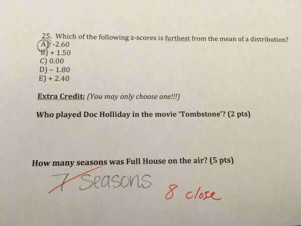 Teacher's fun extra credit questions Lure Students Into A Humiliating Prank