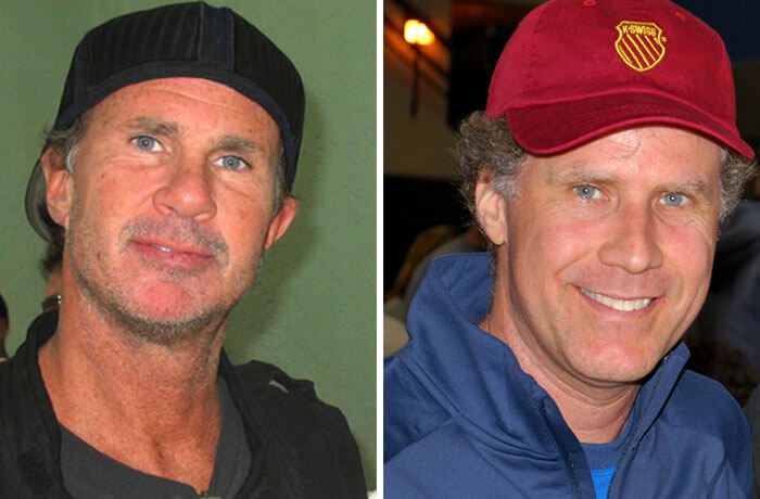 Uncanny Resemblances, Celebrity Pairs, Chad Smith And Will Ferrell