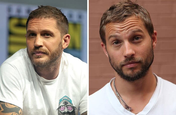 Uncanny Resemblances, Celebrity Pairs, Tom Hardy And Logan Marshall-Green