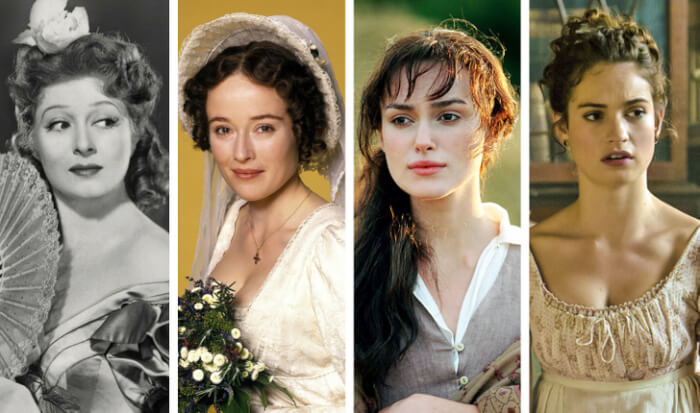 characters played by multiple actors, Elizabeth Bennet