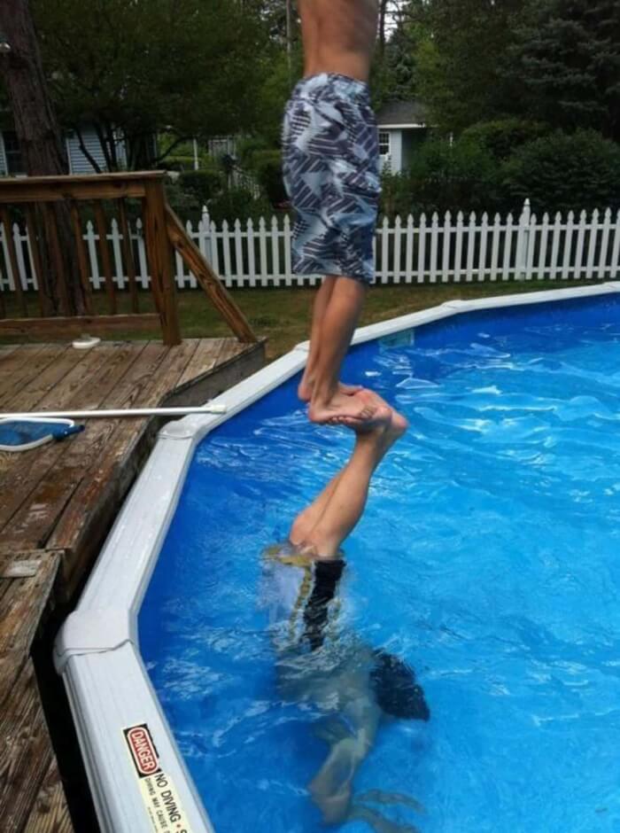 The Laws of Physics, Too pool for school
