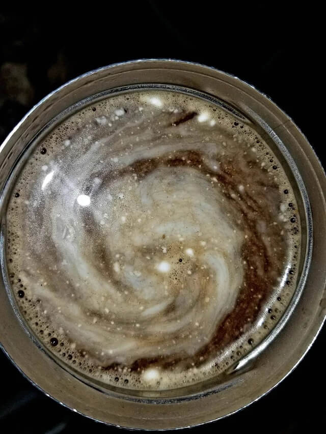 My coffee looks like a galaxy