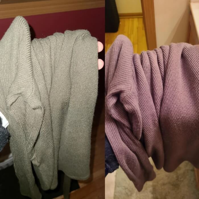 My shirt appears to be two vastly different colors in different lighting