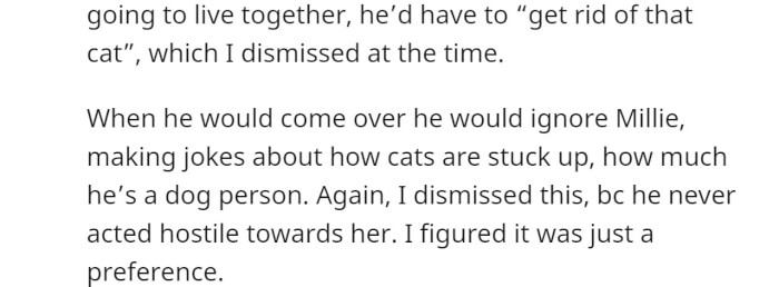 Woman Hears BF Talk Maliciously To Her Cat