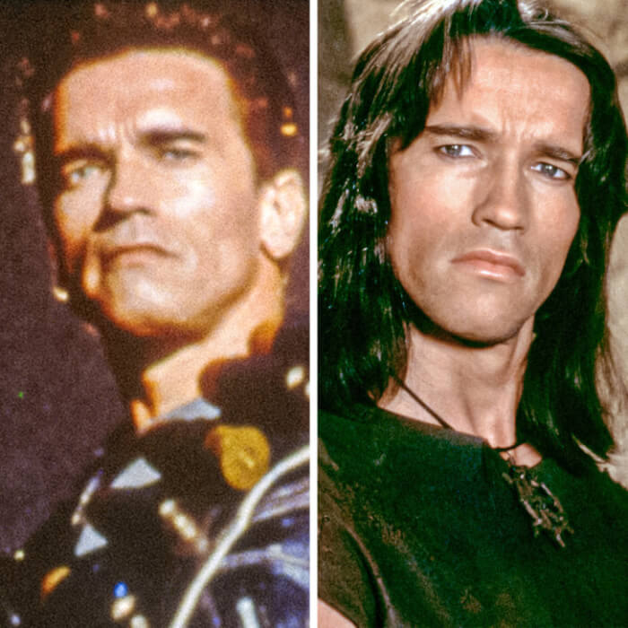 Contrasting Roles, Arnold Schwarzenegger