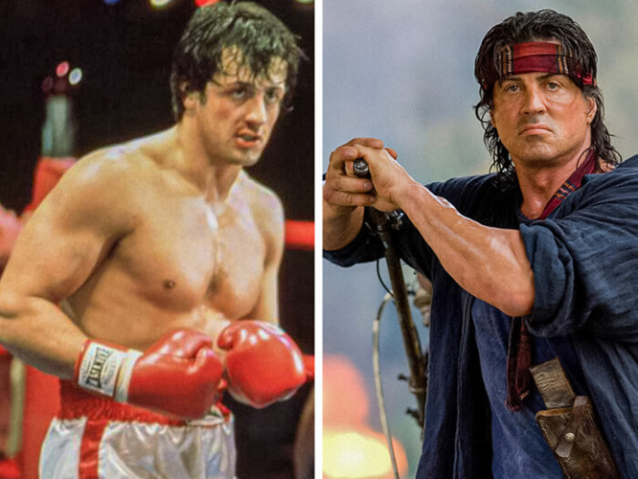 Contrasting Roles, Sylvester Stallone