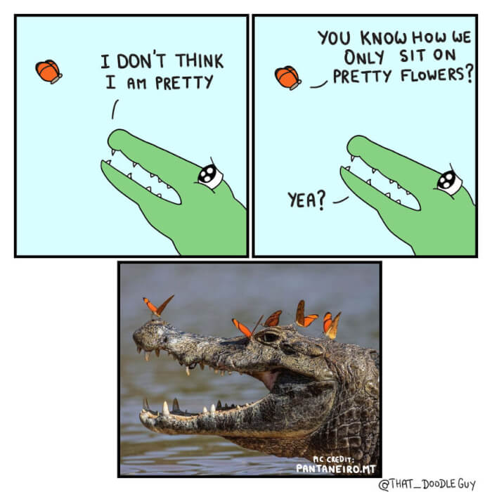 Wholesome Comic of crocodile