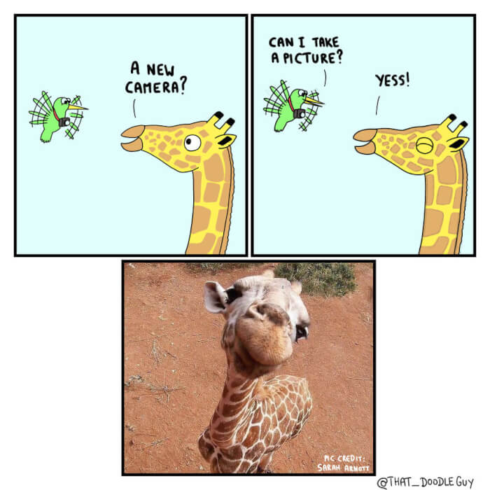 Wholesome Comics of Giraffe