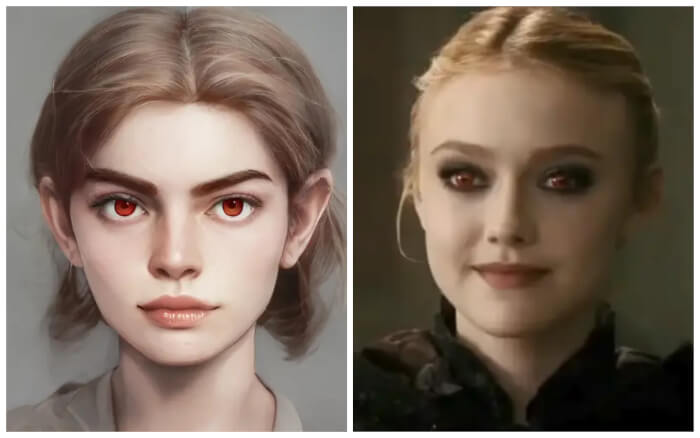 AI-Generated Photos, "Twilight" Characters, AI generated book characters