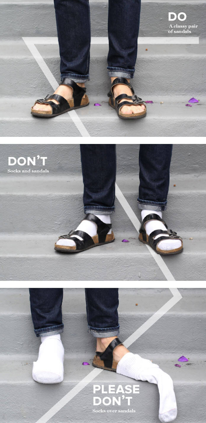Hilarious Guide To Men's Fashion, Footwear