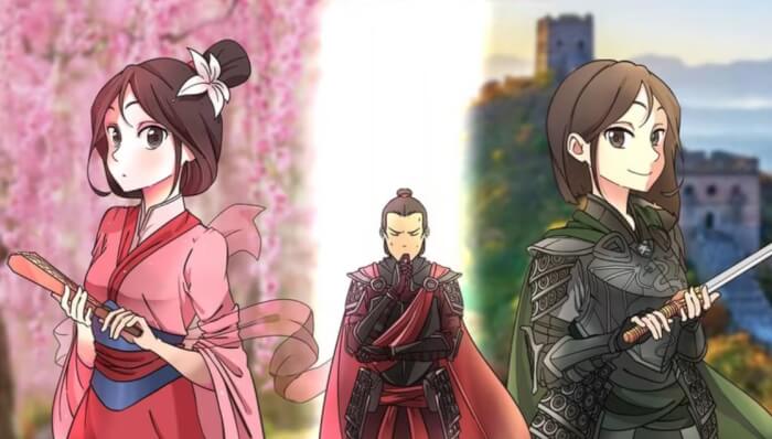 Disney Princesses, Anime Characters, Mulan