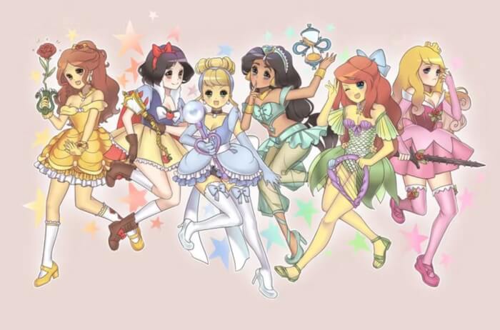 Disney Princesses, Anime Characters, Princess Magical Girls