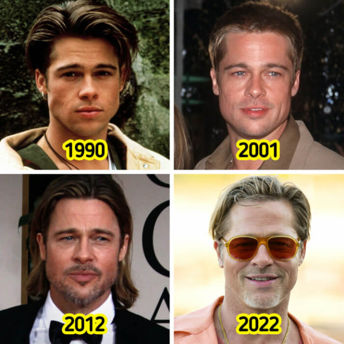 Hairstyles Evolution, Brad Pitt