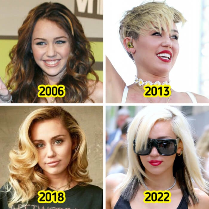 Hairstyles Evolution, Miley Cyrus