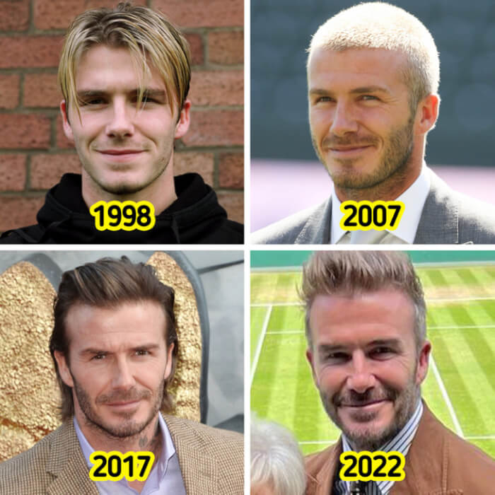 Hairstyles Evolution, David Beckham