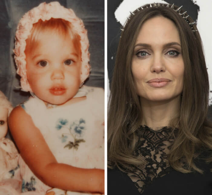 adorable childhood photos of celebrities, Angelina Jolie
