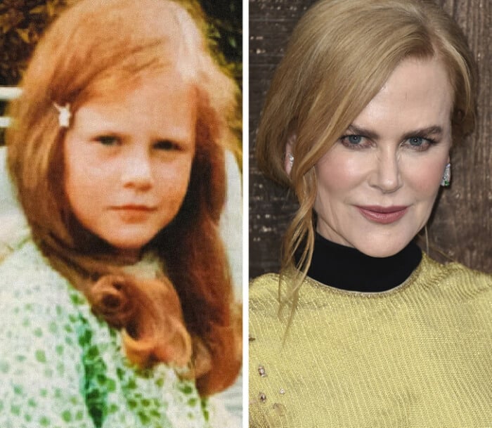 adorable childhood photos of celebrities, Nicole Kidman