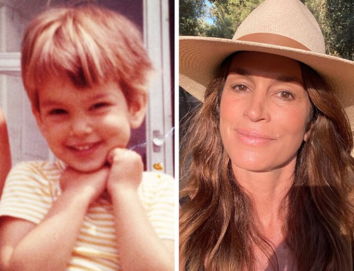 adorable childhood photos of celebrities, Cindy Crawford