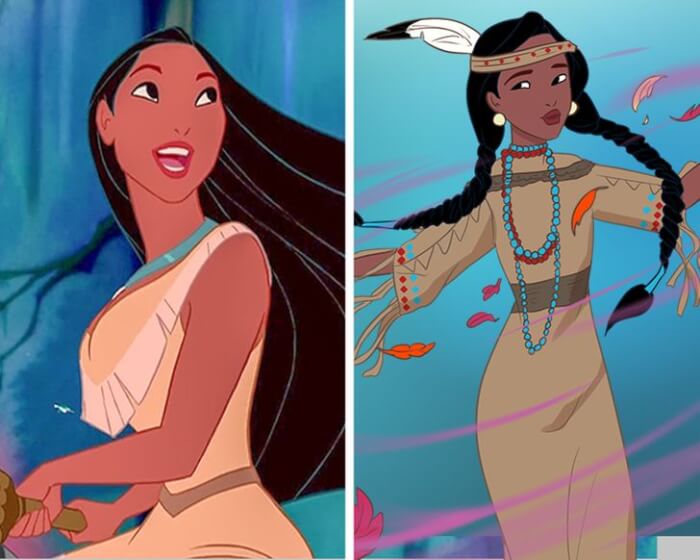 Accurate drawings of Disney princesses, Pocahontas