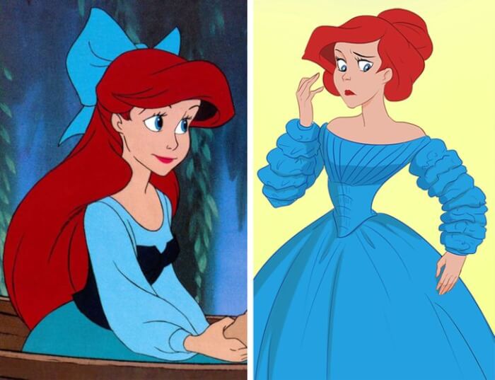 Accurate drawings of Disney princesses, Ariel