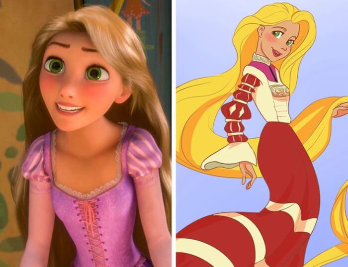 Accurate drawings of Disney princesses, Rapunzel