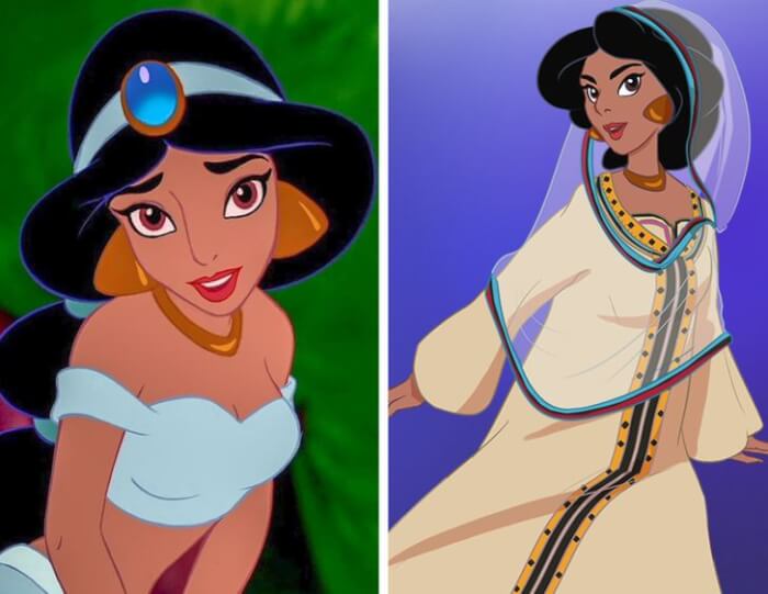 Accurate drawings of Disney princesses, Princess Jasmine