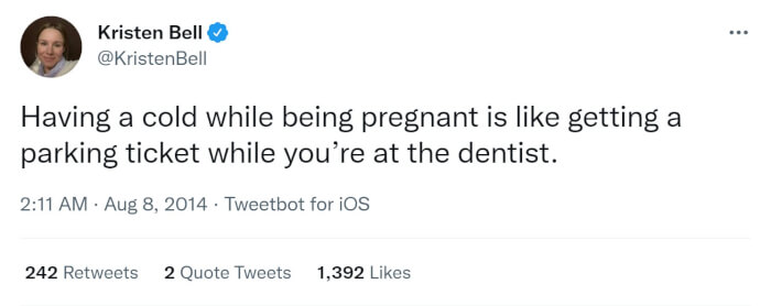 Tweets from pregnant women