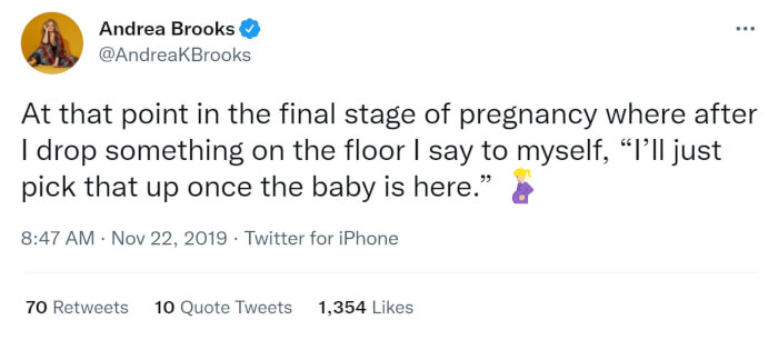 Tweets from pregnant women