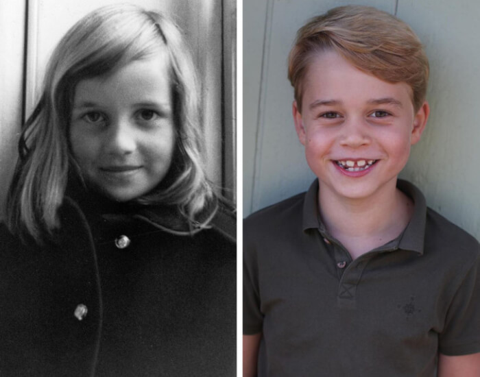 photos of royalty and relatives like them, Princess Diana and Prince George