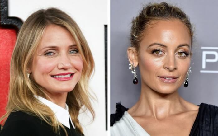 celebrity couples we didn't know were related, Cameron Diaz and Nicole Richie