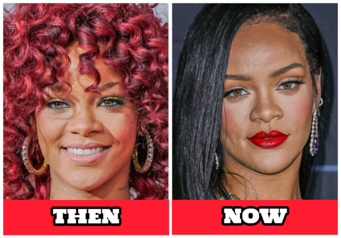 Celebrities are unrecognizable when they change their styles, Rihanna