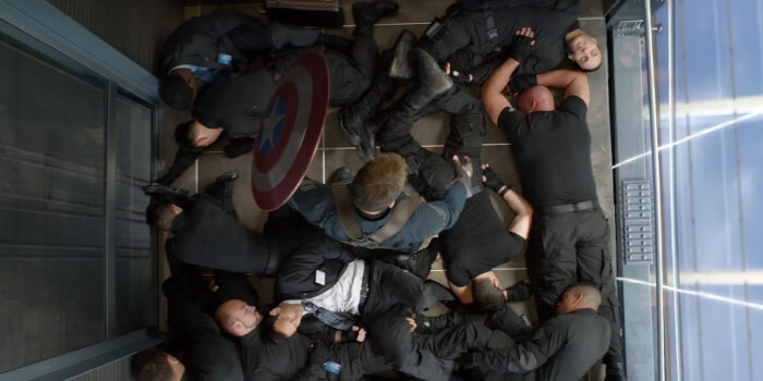 Fight Scenes, Captain America: The Winter Soldier (2014) - Elevator Fight Scene Best Fight Scenes In Movie