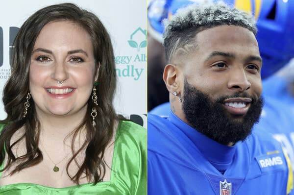 Pairs Of Celebs That Feud At First Sight, Lena Dunham - Odell Beckham Jr.