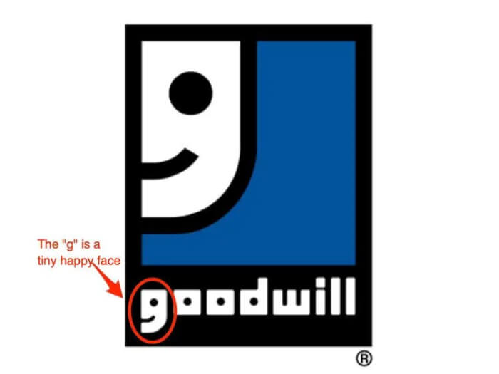 Famous Logos With Hidden Message, Goodwill