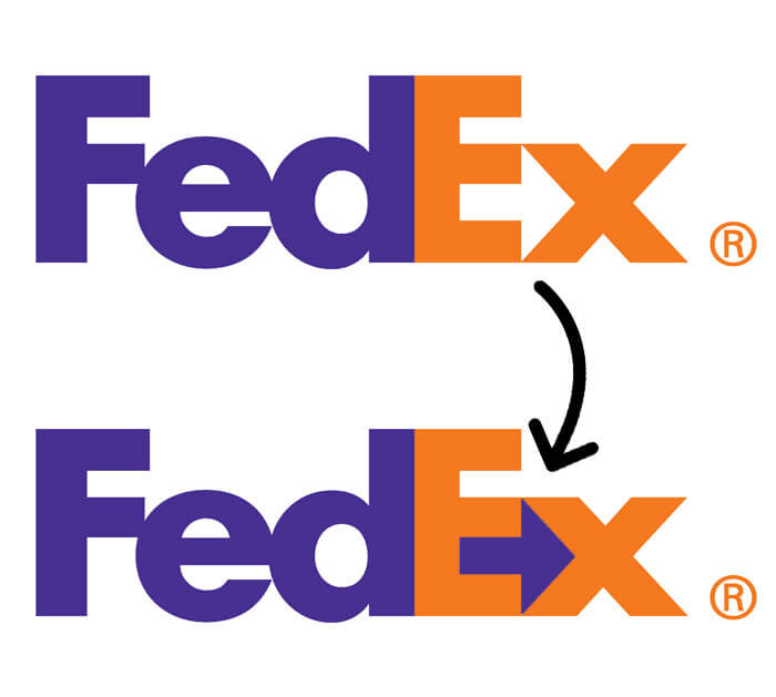 Famous Logos With Hidden Message, FedEx