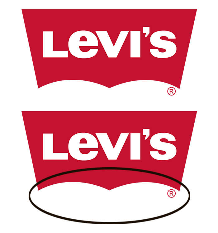 Famous Logos With Hidden Message, Levi's jeans