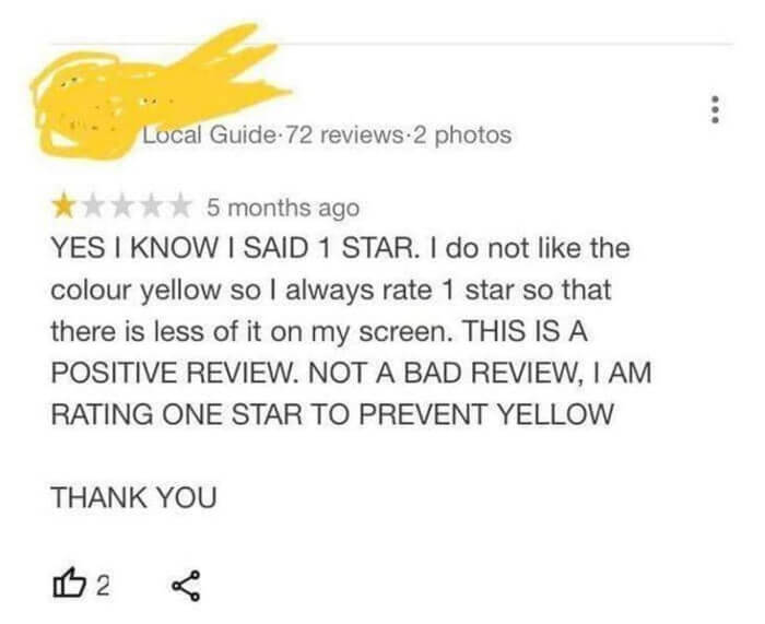 hilarious one-star reviews