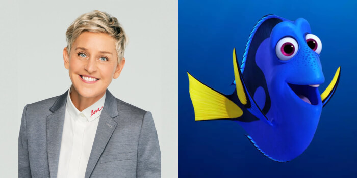 Disney Pixar Voice Actors, Ellen DeGeneres - "Finding Nemo" and "Finding Dory"