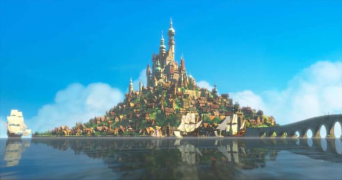 Real-Life Places Inspiring Disney Movies, The Castle In 'Tangled' & Mont Saint-Michel In Normandy, France